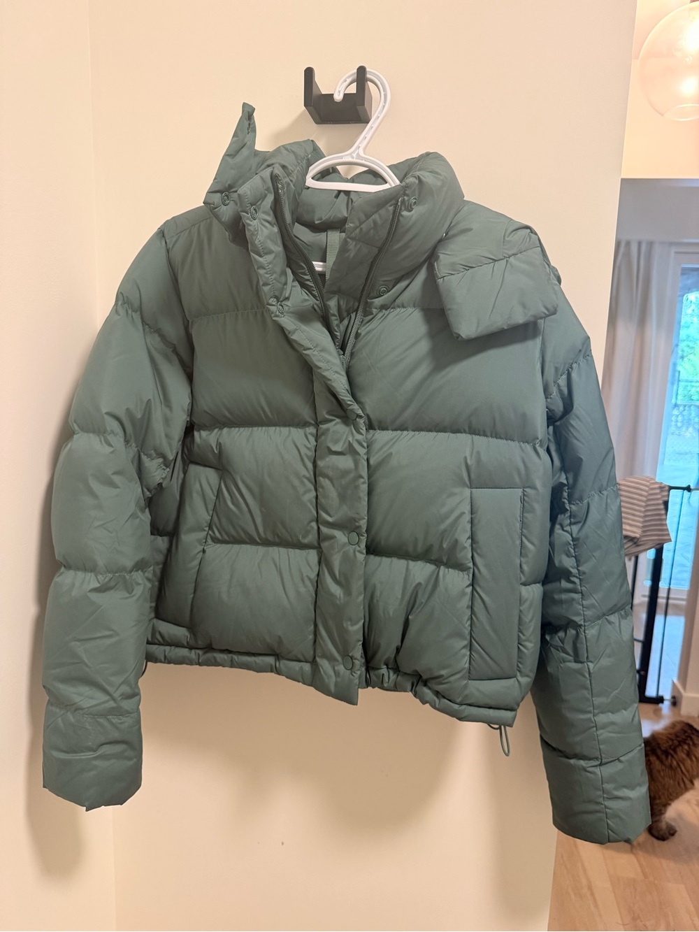 lululemon athletica Short Boxy Puffer Jacket - Sage Green